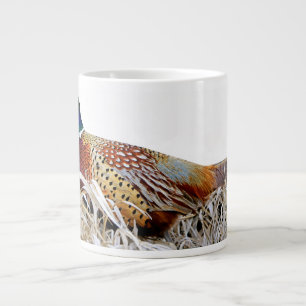 Pheasant-Foto mit Ringe und Hals Kaffeemaschine Ta Jumbo-Tasse