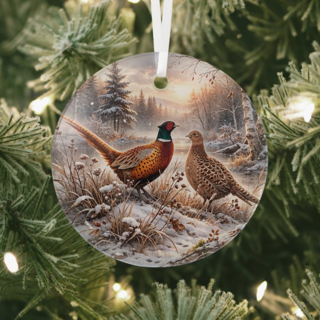Pheasant  ornament aus glas (InSitu)