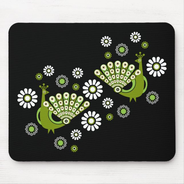 Pheasant Peacock Art Mousepad (Vorne)
