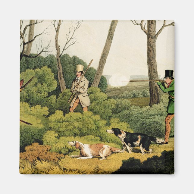 'Pheasant Shooting', Pub. von Thomas McLean, 1820  Magnet (Vorne)