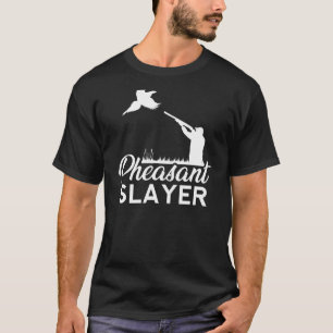 Pheasant Slayer Junting Jäger Bird Pluucking Retro T-Shirt