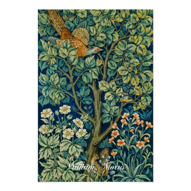 Pheasant Tapestry - William Morris Poster (Vorderseite)