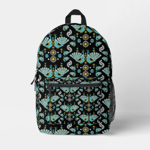 Pheasants Peacock Art Bedruckter Rucksack