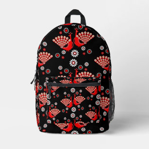 Pheasants Peacock Art Bedruckter Rucksack
