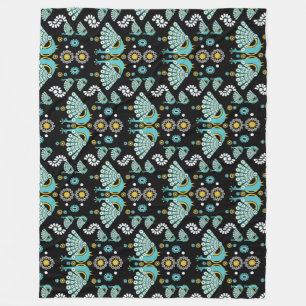 Pheasants Peacock Art Fleecedecke