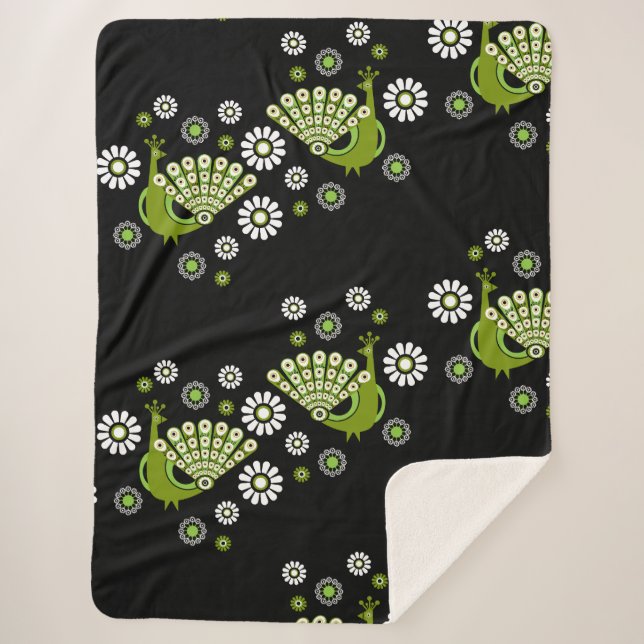 Pheasants Peacock Art Sherpadecke (Vorderseite)