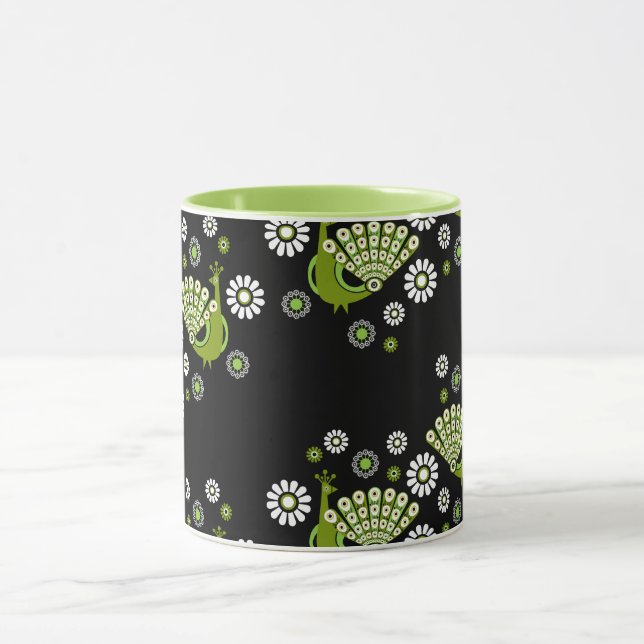 Pheasants Peacock Art Tasse (Zentrum)