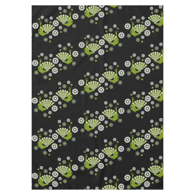 Pheasants Peacock Art Tischdecke (Vorderseite)