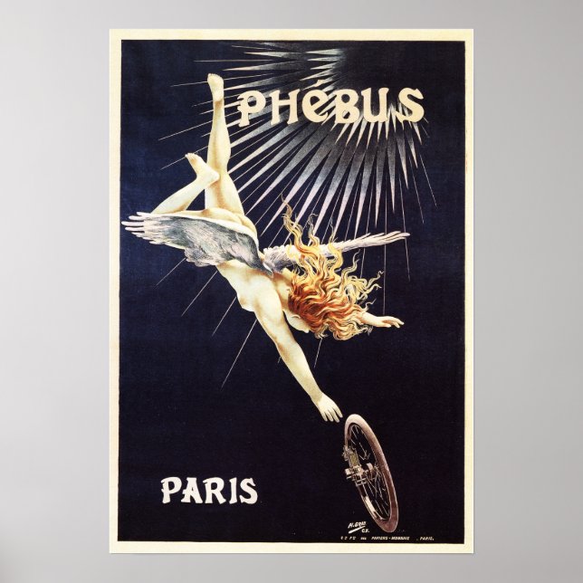 PHEBUS CYCLES 1896 Paris Poster (Vorne)