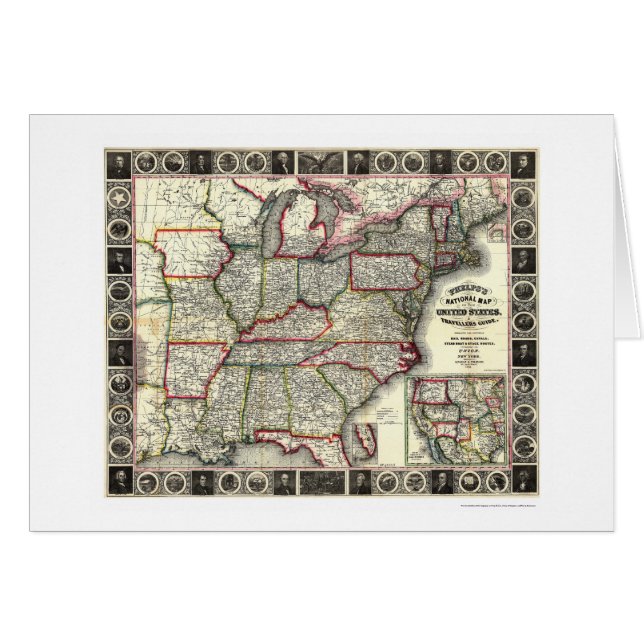 Phelps Etats-Unis tracent 1852 (Devant horizontal)