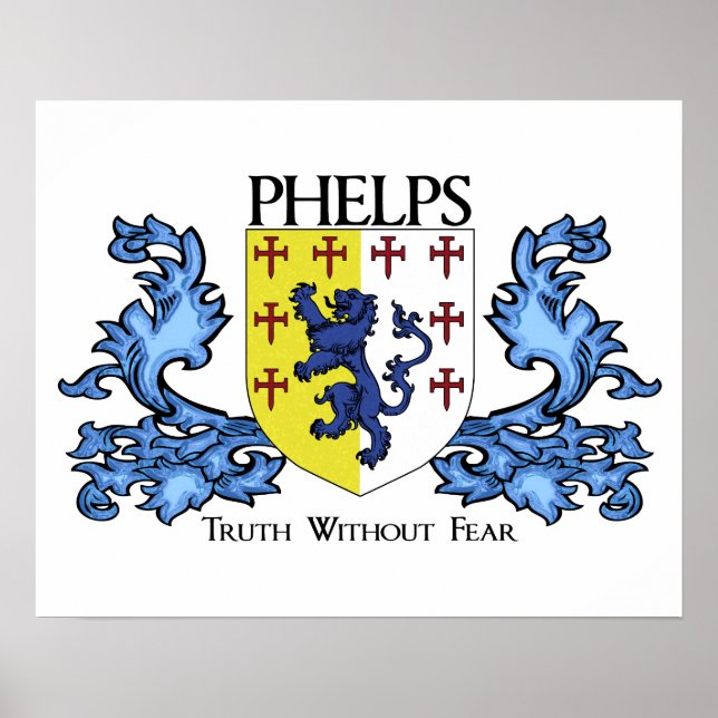 Phelps-Familienwappen Poster (Vorne)