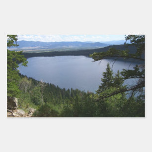 Phelps Lake I im Grand Teton National Park Rechteckiger Aufkleber