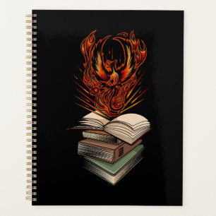 Phénix renaissant des livres Feu inspirant