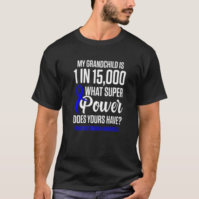 Phenylketonuria Pku Strong Warrior Grandchild Awar T-Shirt (Vorderseite)