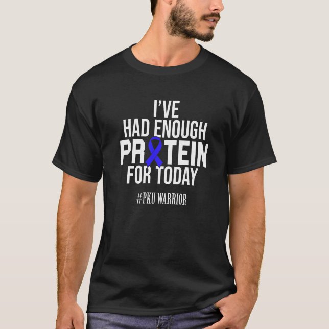 Phenylketonurie Pku Starkes Warriprotein Awarene T-Shirt (Vorderseite)