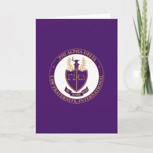 Phi Alpha Delta-Logo Karte