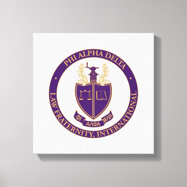 Phi Alpha Delta Logo Leinwanddruck (Vorderseite)