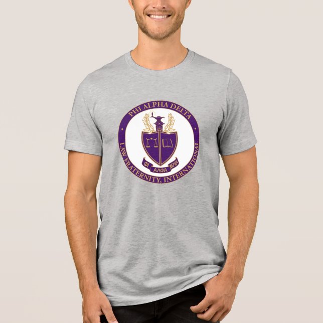 Phi Alpha Delta-Logo Tri-Blend Shirt (Vorderseite)