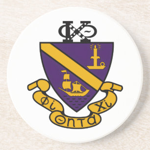 Phi Chi Theta Farb-Wappen Getränkeuntersetzer