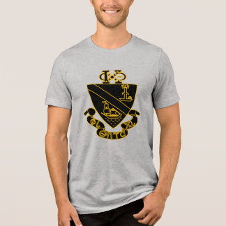 Phi Chi Theta Wappen | Gold und Schwarz Tri-Blend Shirt