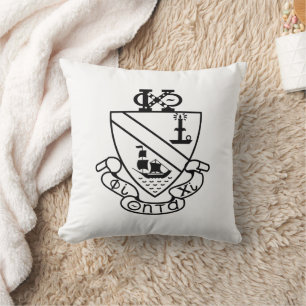 Phi Chi Theta Wappen S/W Kissen