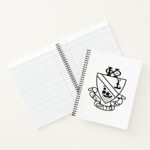 Phi Chi Theta Wappen S/W Notizbuch