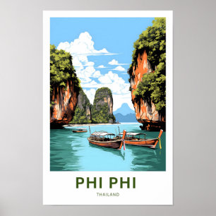 Phi Phi Thailand Travel Print Poster