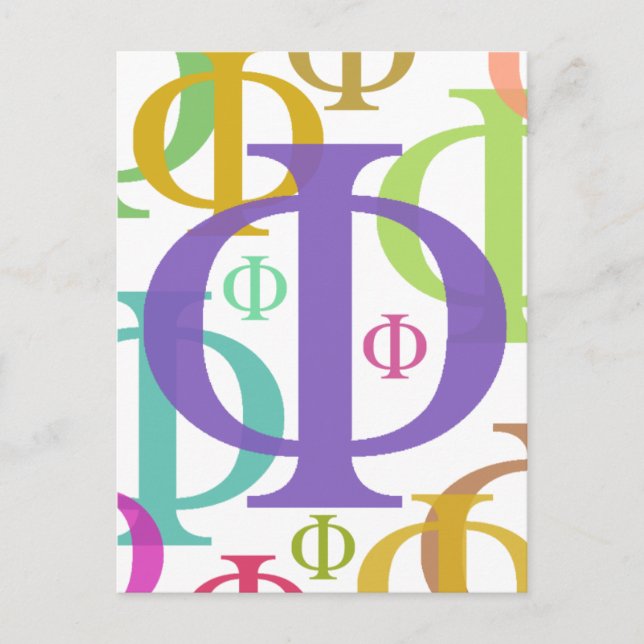 Phi Postkarte (Vorderseite)