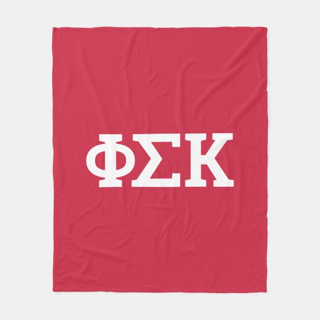 Phi Sigma Kappa Buchstaben Fleecedecke (Vorderseite)