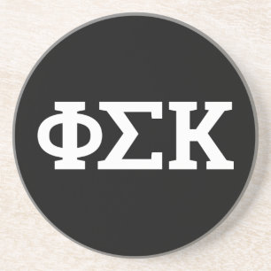 Phi Sigma Kappa Buchstaben Getränkeuntersetzer