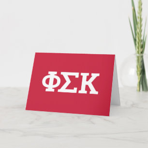 Phi Sigma Kappa Buchstaben Karte