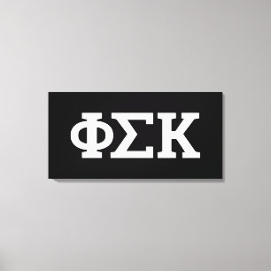 Phi Sigma Kappa Buchstaben Leinwanddruck