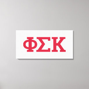 Phi Sigma Kappa Buchstaben Leinwanddruck