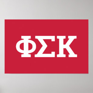 Phi Sigma Kappa Buchstaben Poster