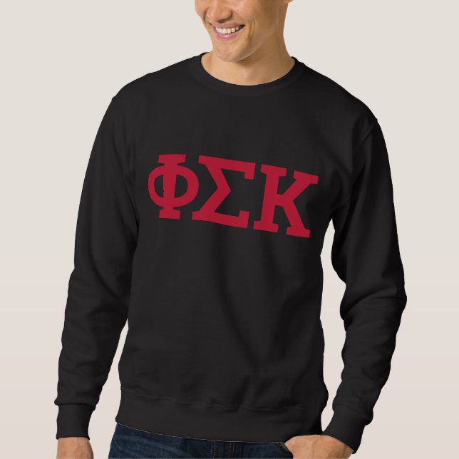 Phi Sigma Kappa Buchstaben Sweatshirt (Vorderseite)