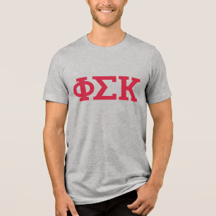 Phi Sigma Kappa Buchstaben Tri-Blend Shirt