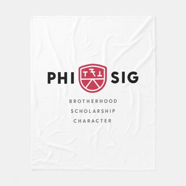 Phi Sigma Kappa Grundsätze Fleecedecke (Vorderseite)