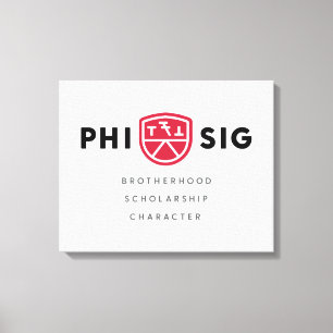 Phi Sigma Kappa Grundsätze Leinwanddruck