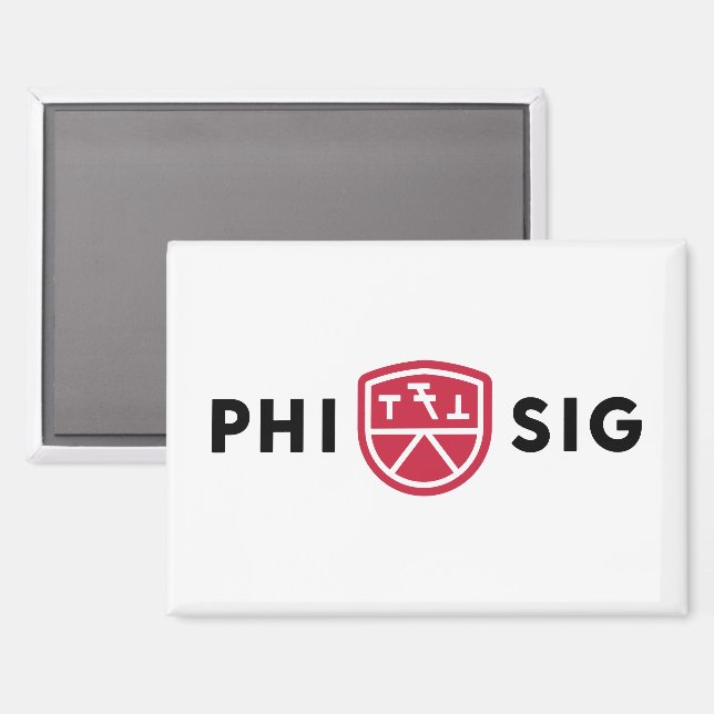 Phi Sigma Kappa-Logo Magnet (Vorderseite/Rückseite)