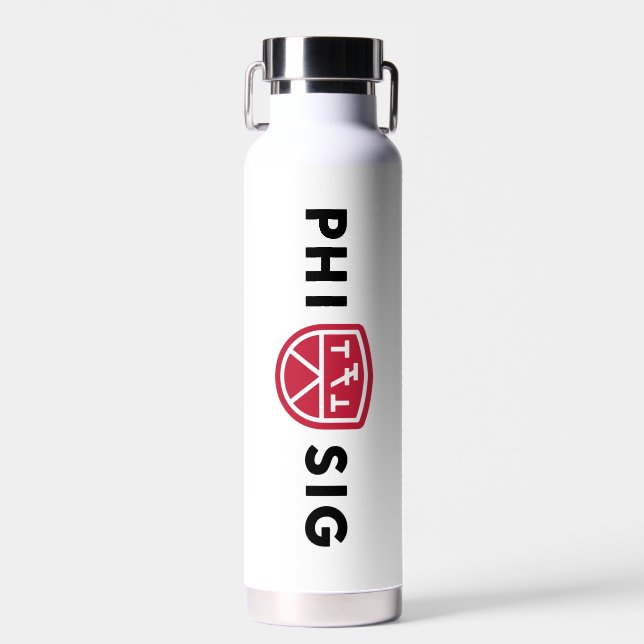 Phi Sigma Kappa-Logo Trinkflasche (Vorne)