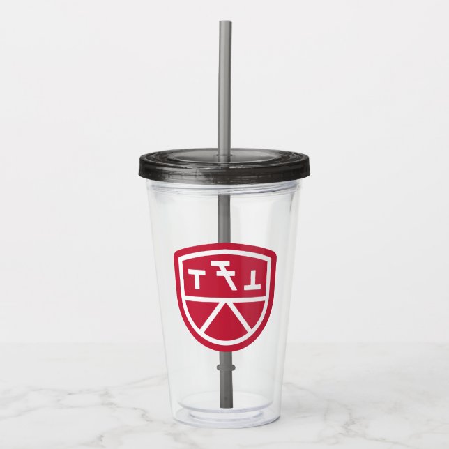 Phi Sigma Kappa Schild Acryltrinkbecher (Vorderseite)