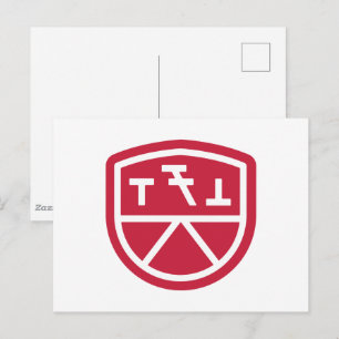Phi Sigma Kappa Schild Postkarte