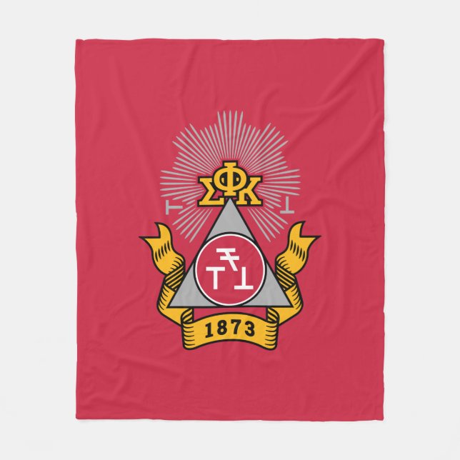 Phi Sigma Kappa Wappen Fleecedecke (Vorderseite)