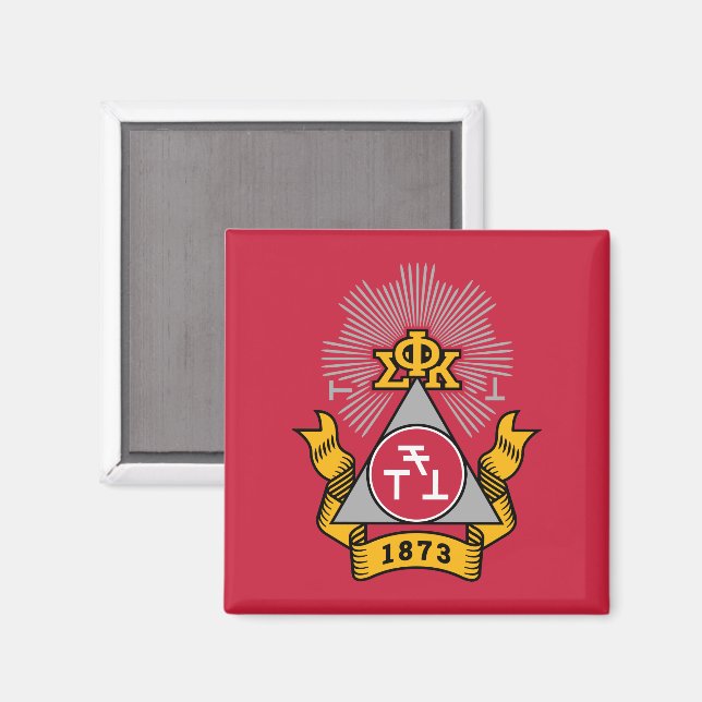 Phi Sigma Kappa Wappen Magnet (Vorderseite/Rückseite)