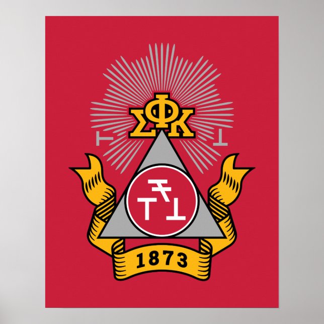 Phi Sigma Kappa Wappen Poster (Vorne)