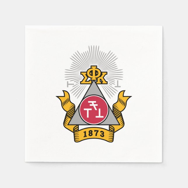 Phi Sigma Kappa-Wappen Serviette (Vorderseite)