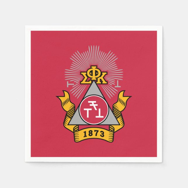 Phi Sigma Kappa Wappen Serviette (Vorderseite)