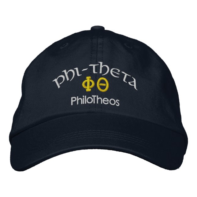 PHI-THETA PhiloTheos Bestickte Kappe (Vorderseite)