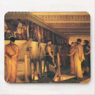 Phidias zeigt die Frieze des Parthenon Mousepad