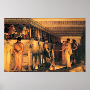 Phidias zeigt Freunde der Parthenon-Frieze Poster
